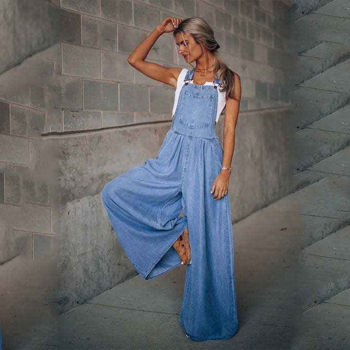 Mirla | Boho Oversize Denim Byxdress-Eva Jonsson