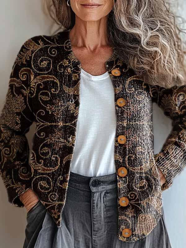 Mirla | Bronsbrokad-Jacka-Eva Jonsson