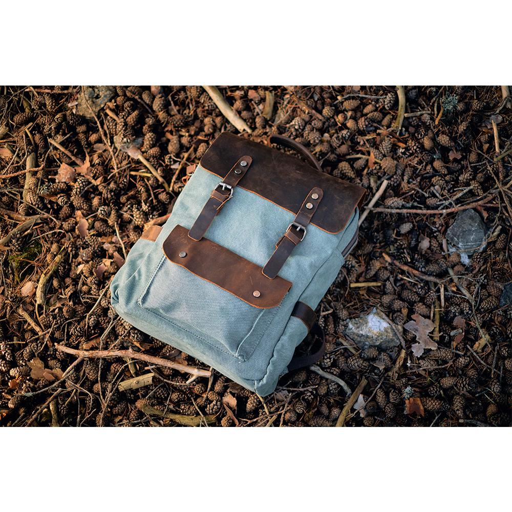 Mirla | Canvas Ryggsäck - Stockholm - Stilig och Hållbar Ryggsäck för Det Dagliga Användandet-Eva Jonsson