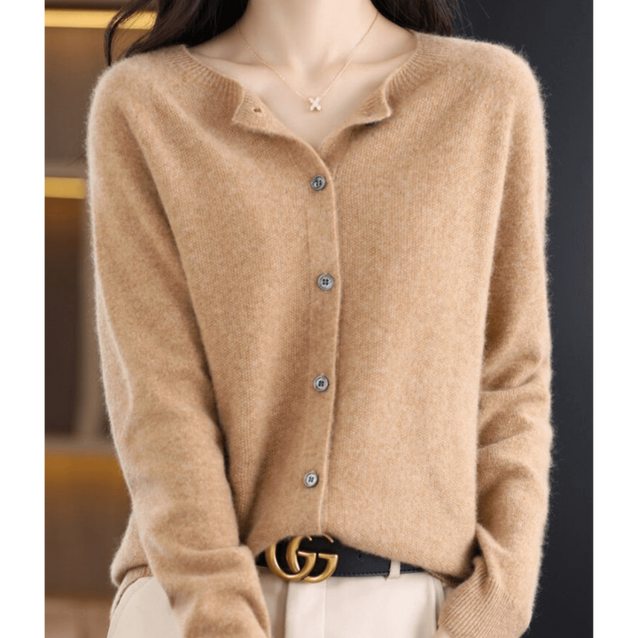 Mirla | Cardigan med knappar Tidlös sweatshirt-Eva Jonsson