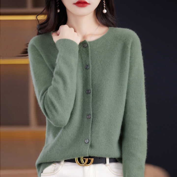 Mirla | Cardigan med knappar Tidlös sweatshirt-Eva Jonsson