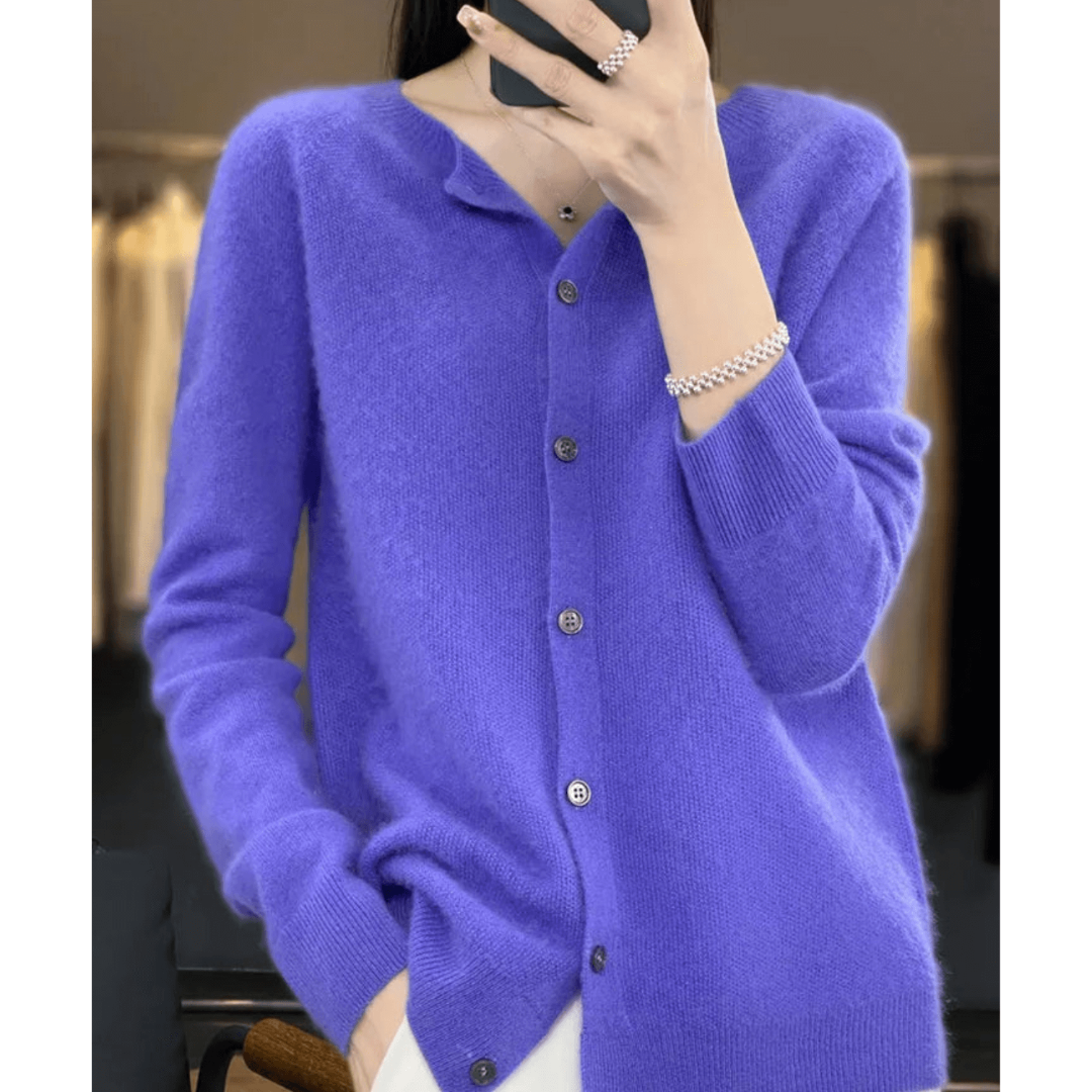 Mirla | Cardigan med knappar Tidlös sweatshirt-Eva Jonsson