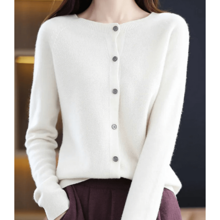 Mirla | Cardigan med knappar Tidlös sweatshirt-Eva Jonsson
