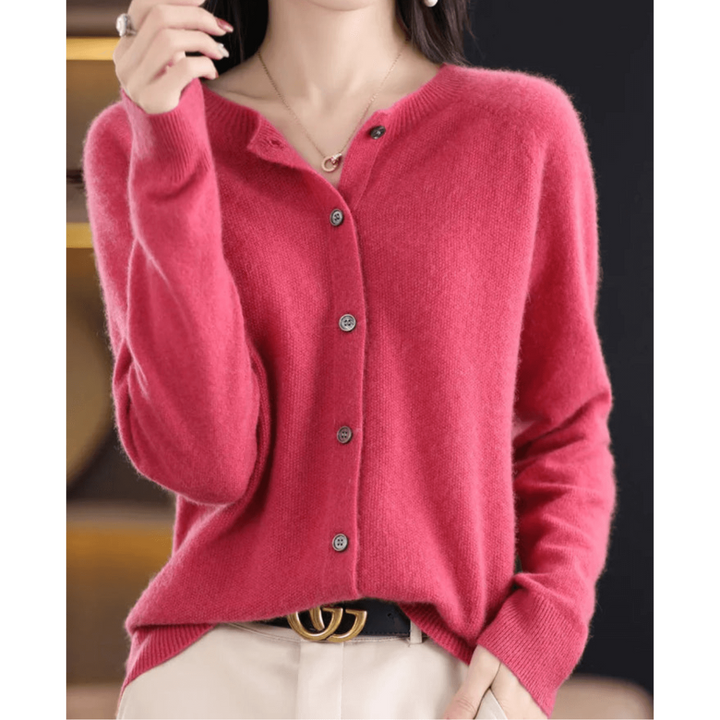 Mirla | Cardigan med knappar Tidlös sweatshirt-Eva Jonsson
