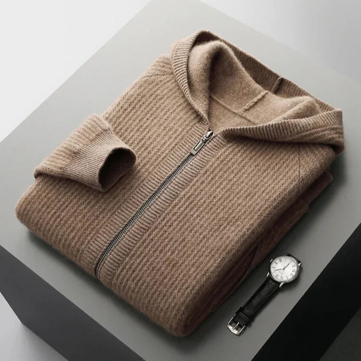 Mirla | Cashmere Dragkedja Hoodie-Eva Jonsson