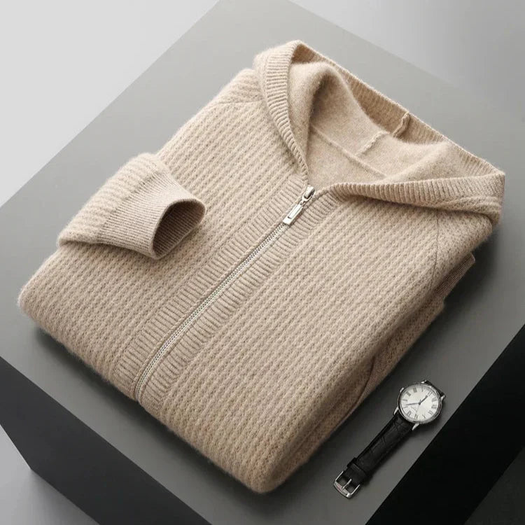 Mirla | Cashmere Dragkedja Hoodie-Eva Jonsson