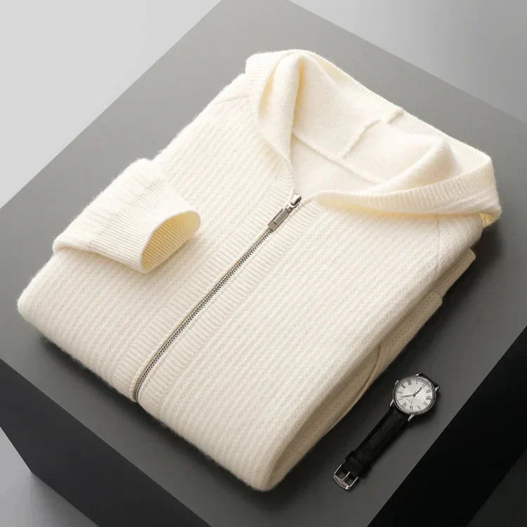Mirla | Cashmere Dragkedja Hoodie-Eva Jonsson