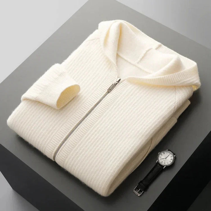 Mirla | Cashmere Dragkedja Hoodie-Eva Jonsson