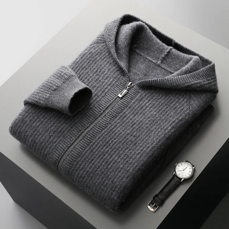 Mirla | Cashmere Dragkedja Hoodie-Eva Jonsson