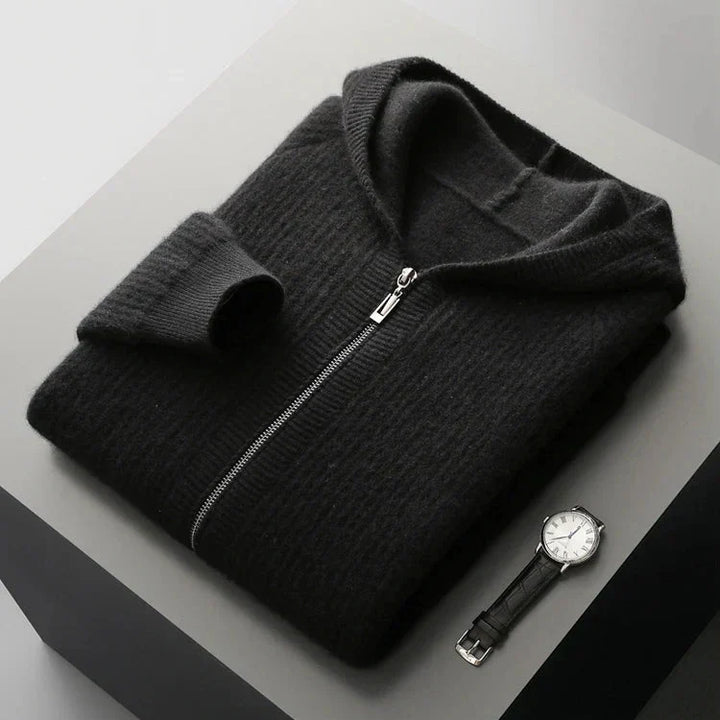Mirla | Cashmere Dragkedja Hoodie-Eva Jonsson