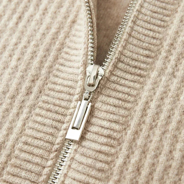 Mirla | Cashmere Dragkedja Hoodie-Eva Jonsson