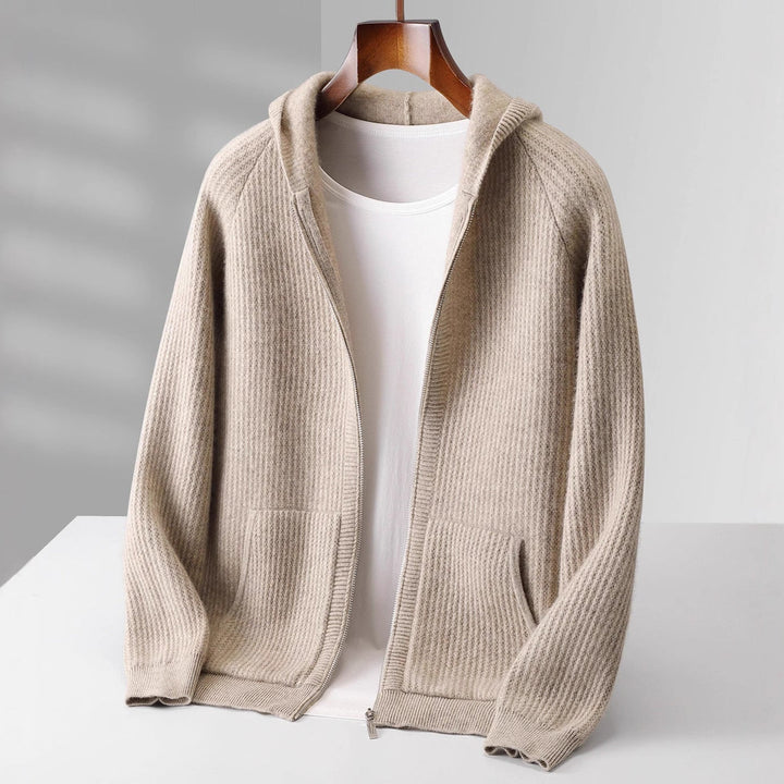 Mirla | Cashmere Dragkedja Hoodie-Eva Jonsson
