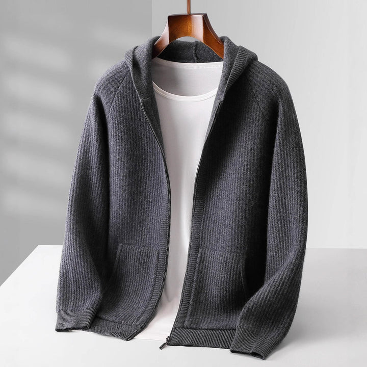 Mirla | Cashmere Dragkedja Hoodie-Eva Jonsson