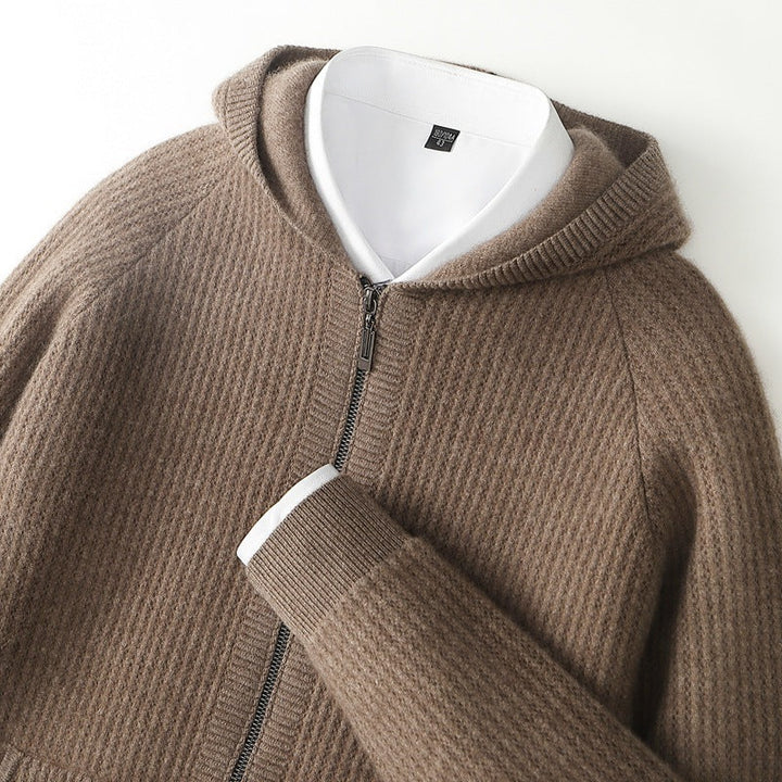 Mirla | Cashmere Dragkedja Hoodie-Eva Jonsson
