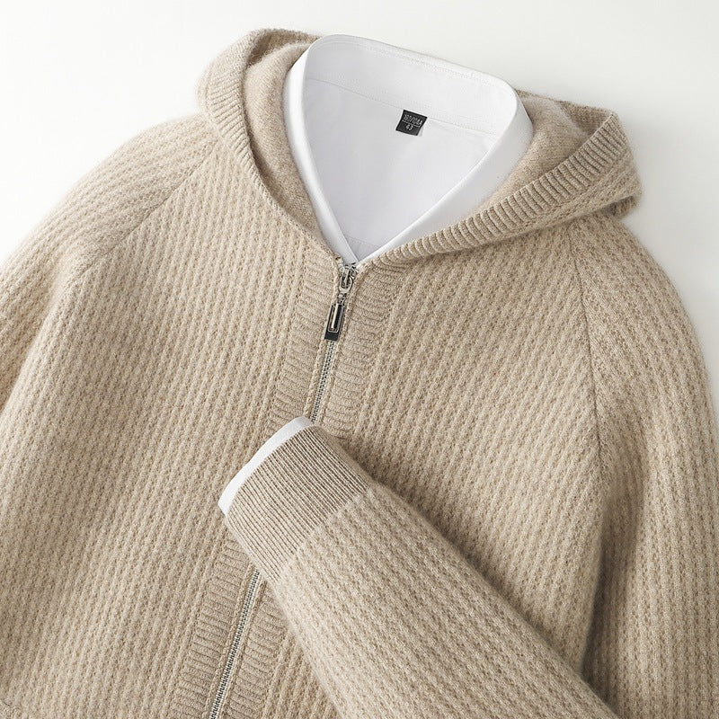 Mirla | Cashmere Dragkedja Hoodie-Eva Jonsson