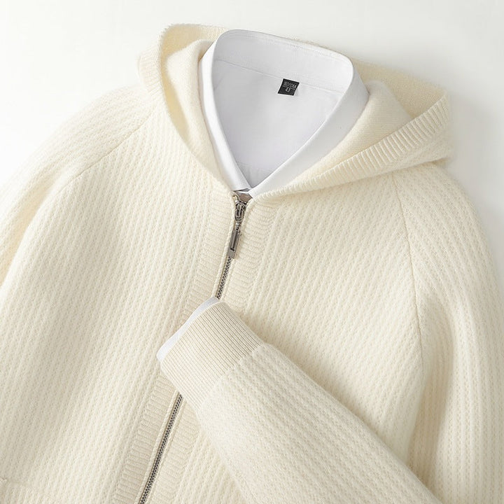 Mirla | Cashmere Dragkedja Hoodie-Eva Jonsson