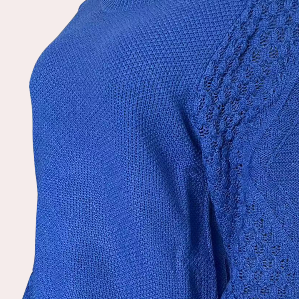 Mirla | Chunky Texturerad Stickad Tröja-Eva Jonsson