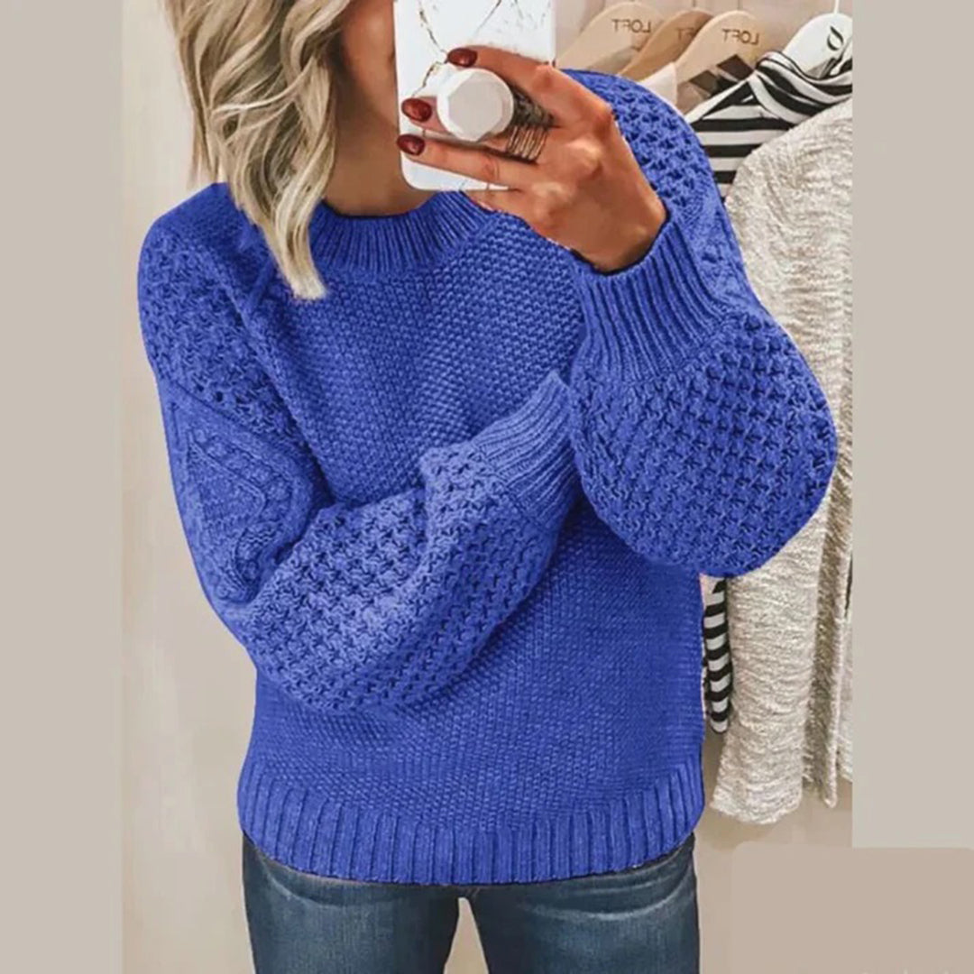 Mirla | Chunky Texturerad Stickad Tröja-Eva Jonsson