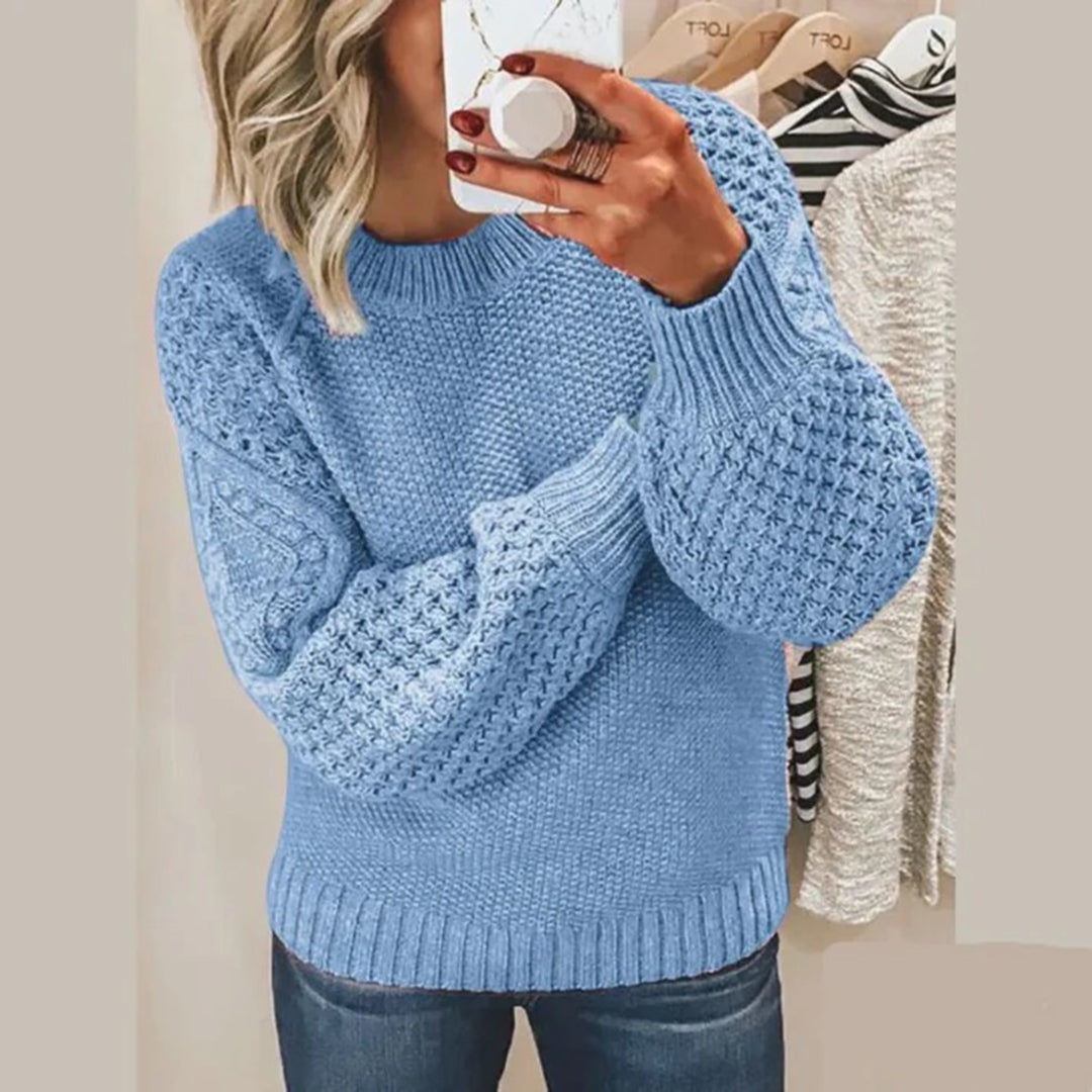 Mirla | Chunky Texturerad Stickad Tröja-Eva Jonsson
