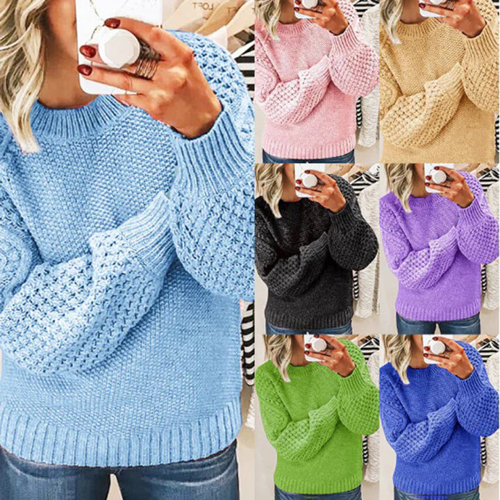 Mirla | Chunky Texturerad Stickad Tröja-Eva Jonsson