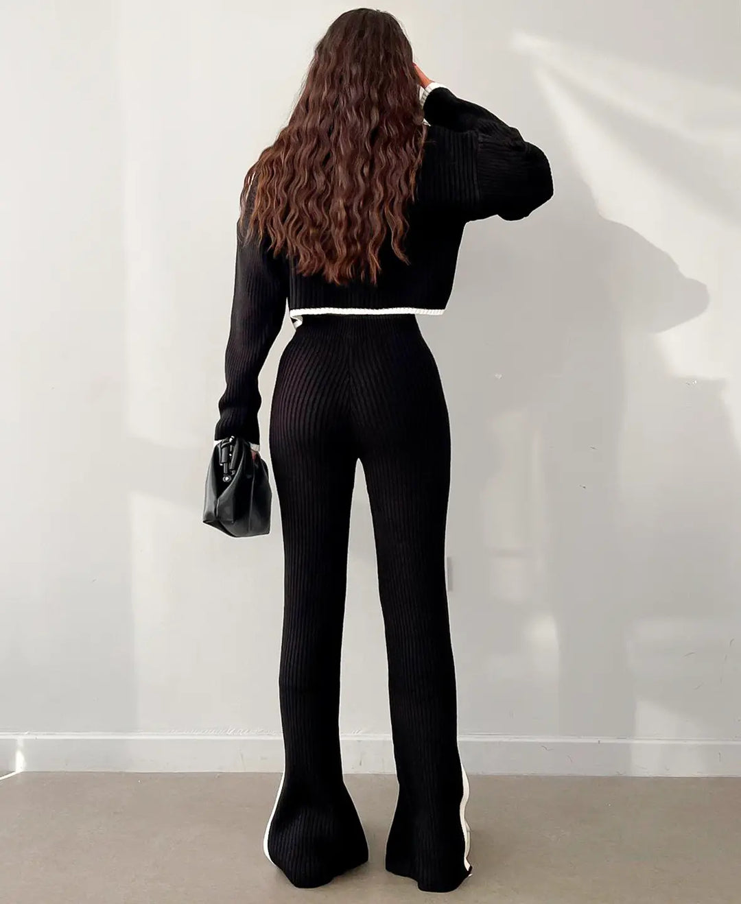 Mirla | Crop-Set i ribbstrick-Eva Jonsson