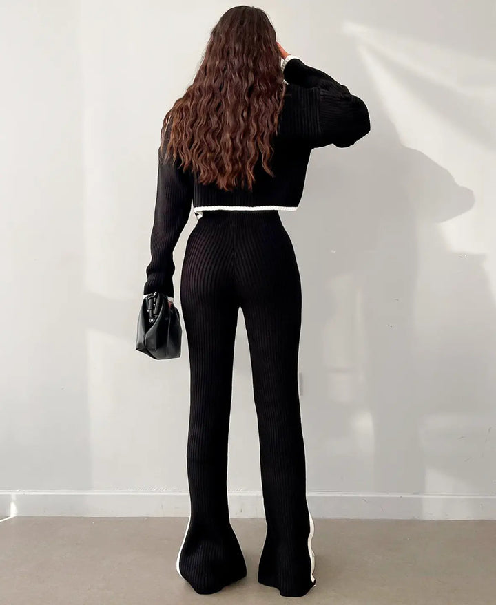 Mirla | Crop-Set i ribbstrick-Eva Jonsson