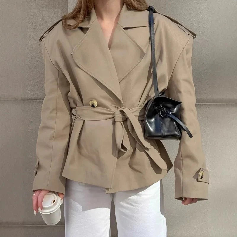 Mirla | Croppad Trenchcoat-Eva Jonsson