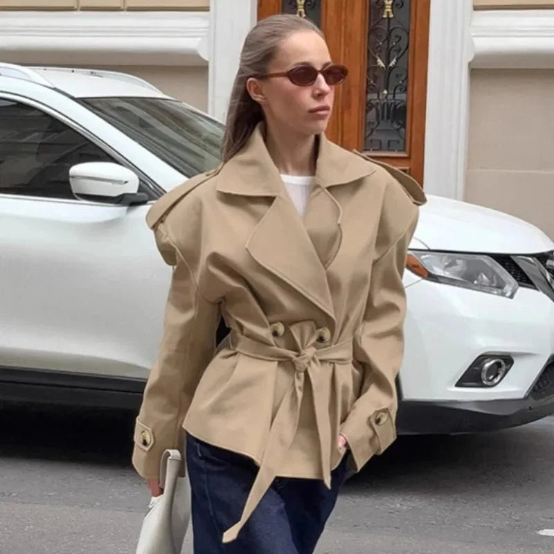Mirla | Croppad Trenchcoat-Eva Jonsson