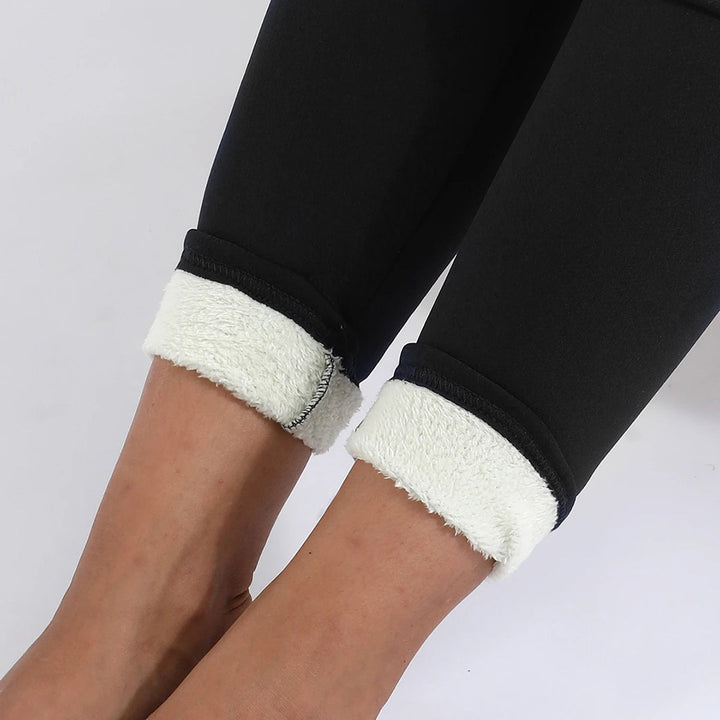 Mirla | Dam Fleece Leggings för Vintern-Eva Jonsson