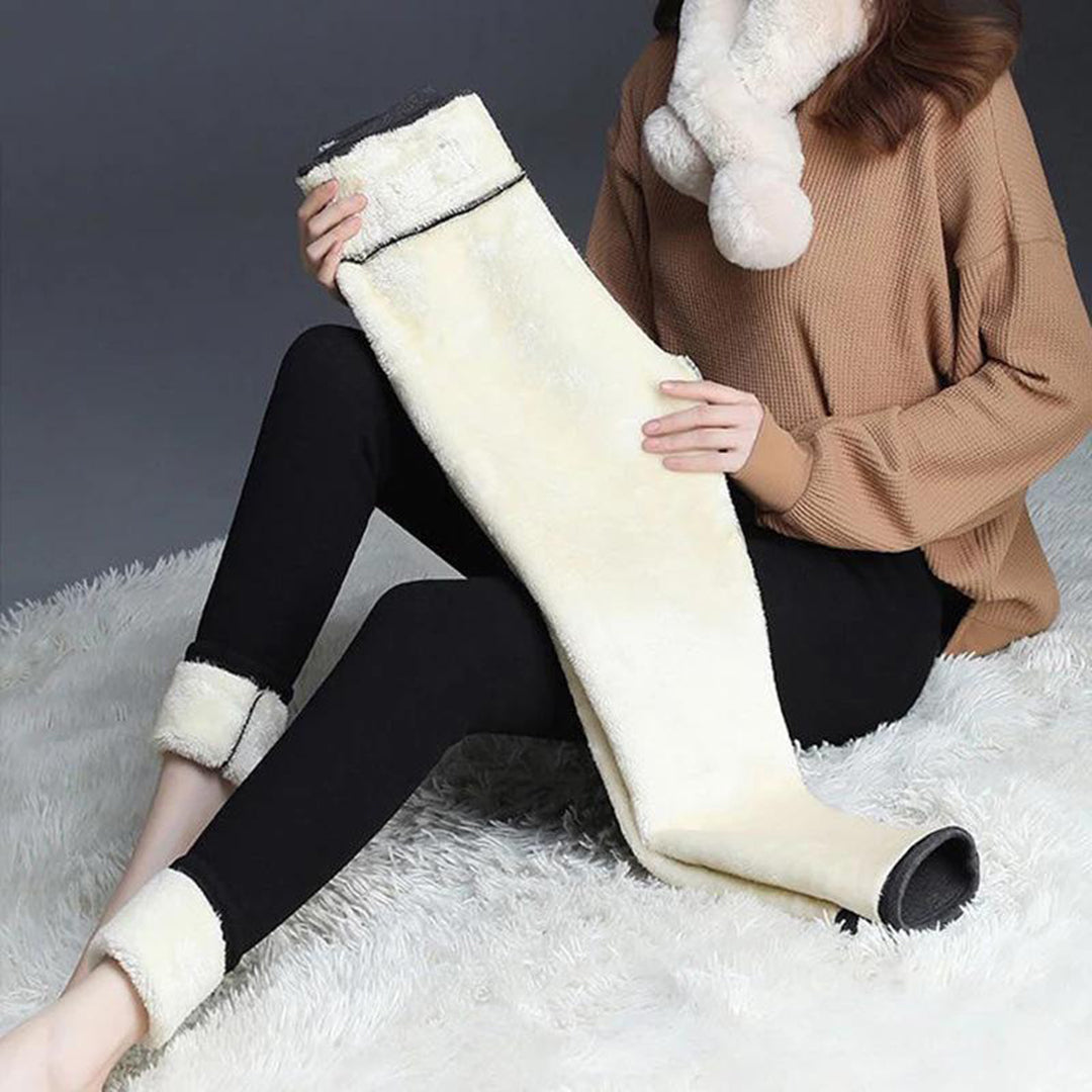 Mirla | Dam Fleece Leggings för Vintern-Eva Jonsson