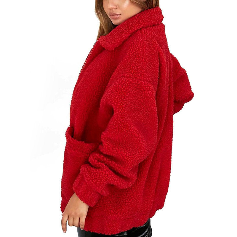 Mirla | Dam Fleece Sweatshirt med Bred Krage-Eva Jonsson