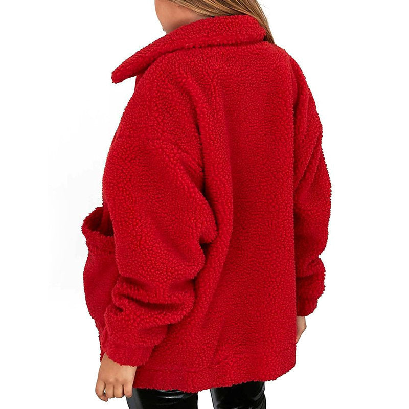 Mirla | Dam Fleece Sweatshirt med Bred Krage-Eva Jonsson