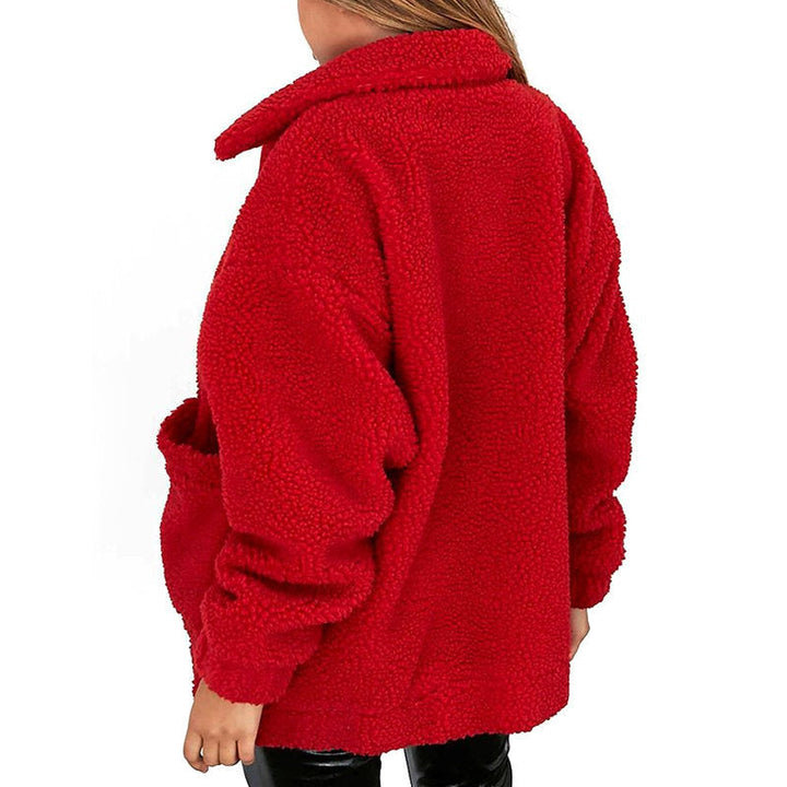 Mirla | Dam Fleece Sweatshirt med Bred Krage-Eva Jonsson