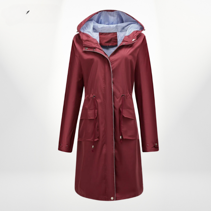 Mirla | Dam Hooded Kappa I Medellång Anorak-Form-Eva Jonsson