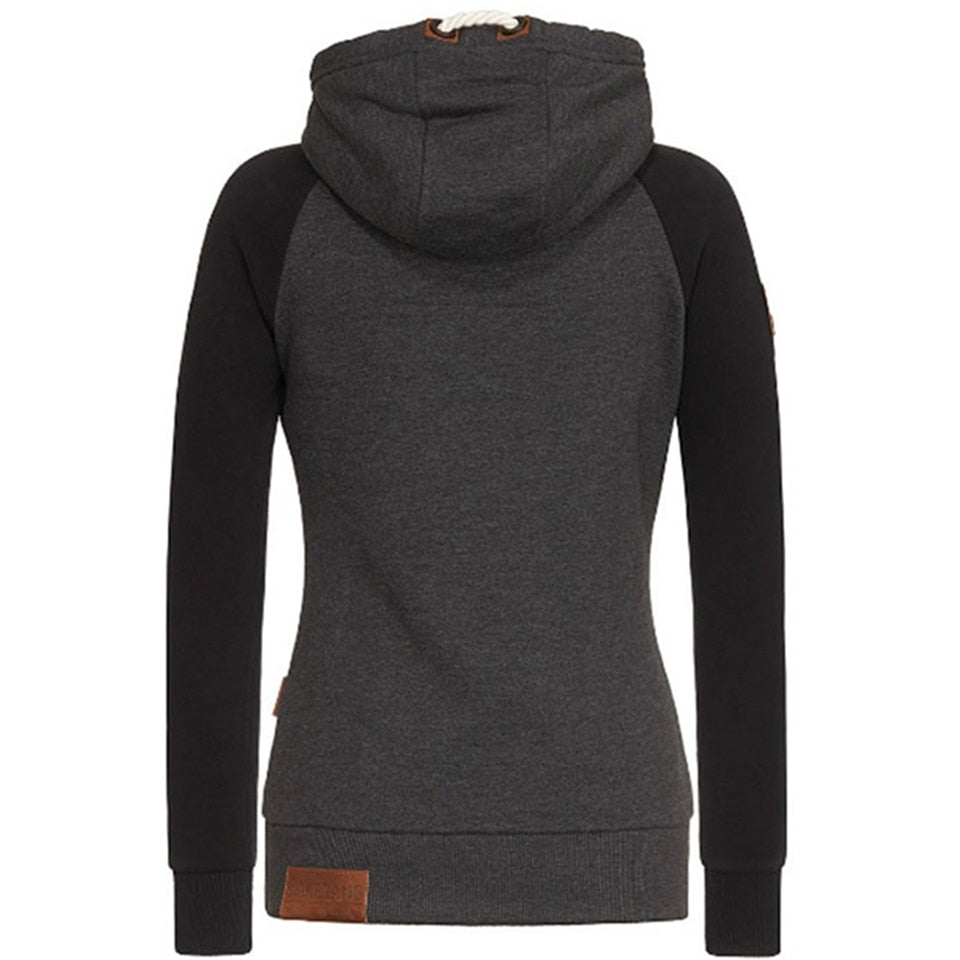 Mirla | Dam Hoodie med dragkedja-Eva Jonsson