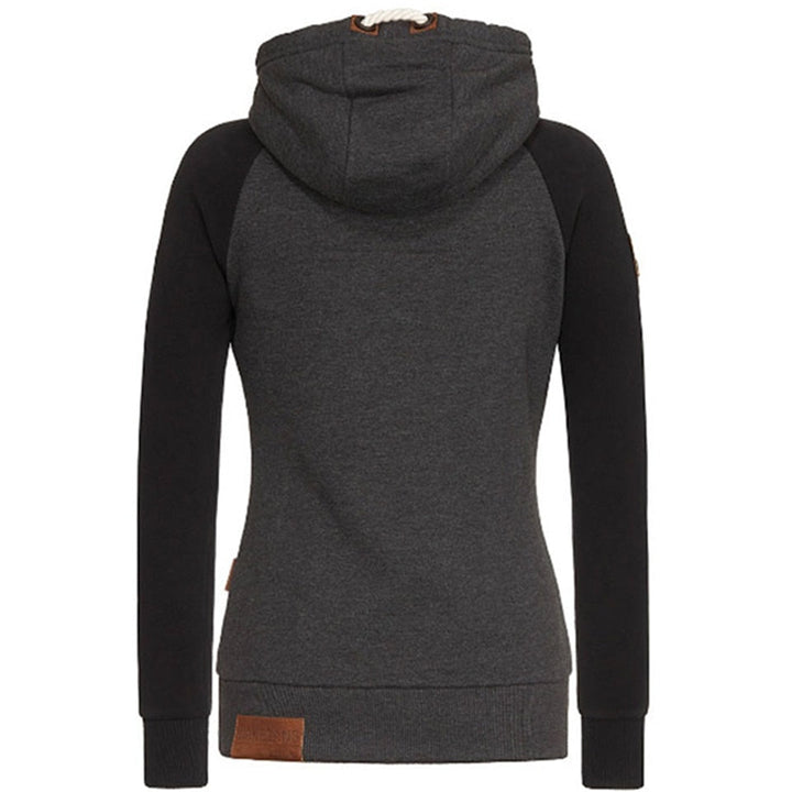 Mirla | Dam Hoodie med dragkedja-Eva Jonsson