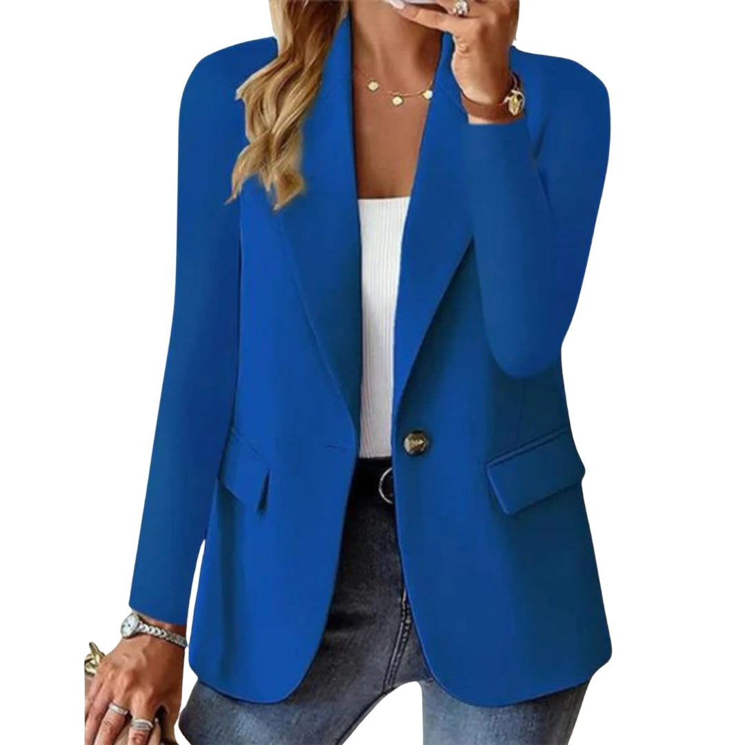 Mirla | Dam Långärmad Fritids Blazer-Eva Jonsson