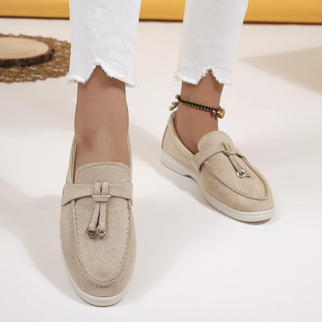 Mirla | Dam Loafer Beige Elegant-Eva Jonsson