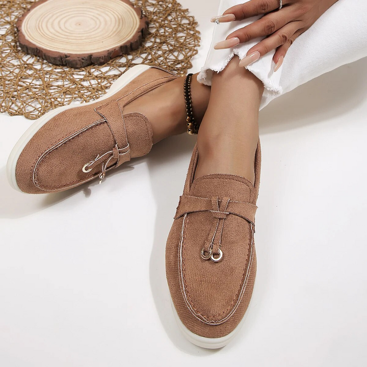 Mirla | Dam Loafer Beige Elegant-Eva Jonsson
