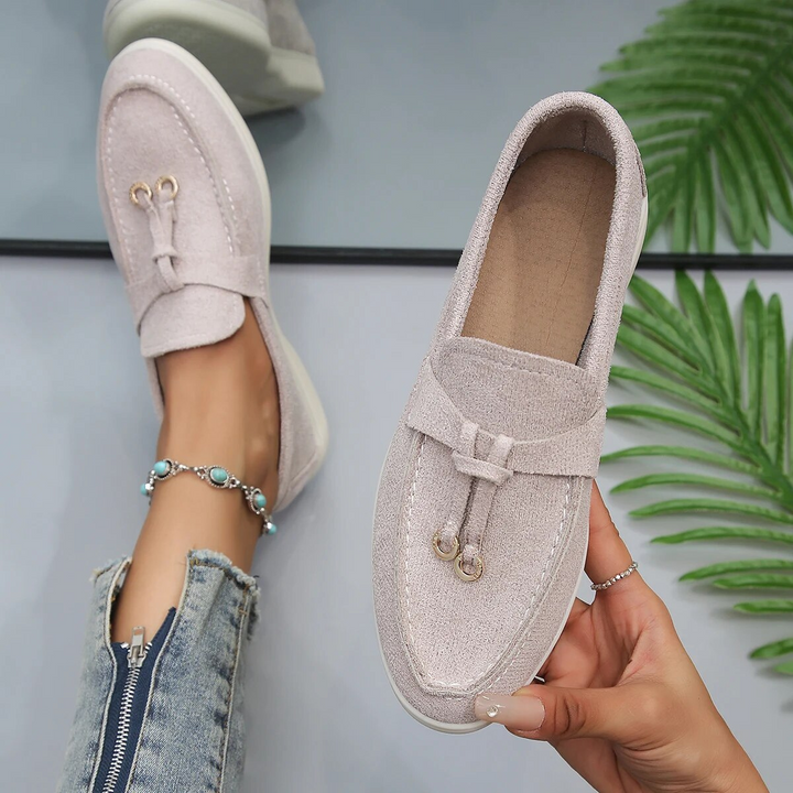 Mirla | Dam Loafer Beige Elegant-Eva Jonsson
