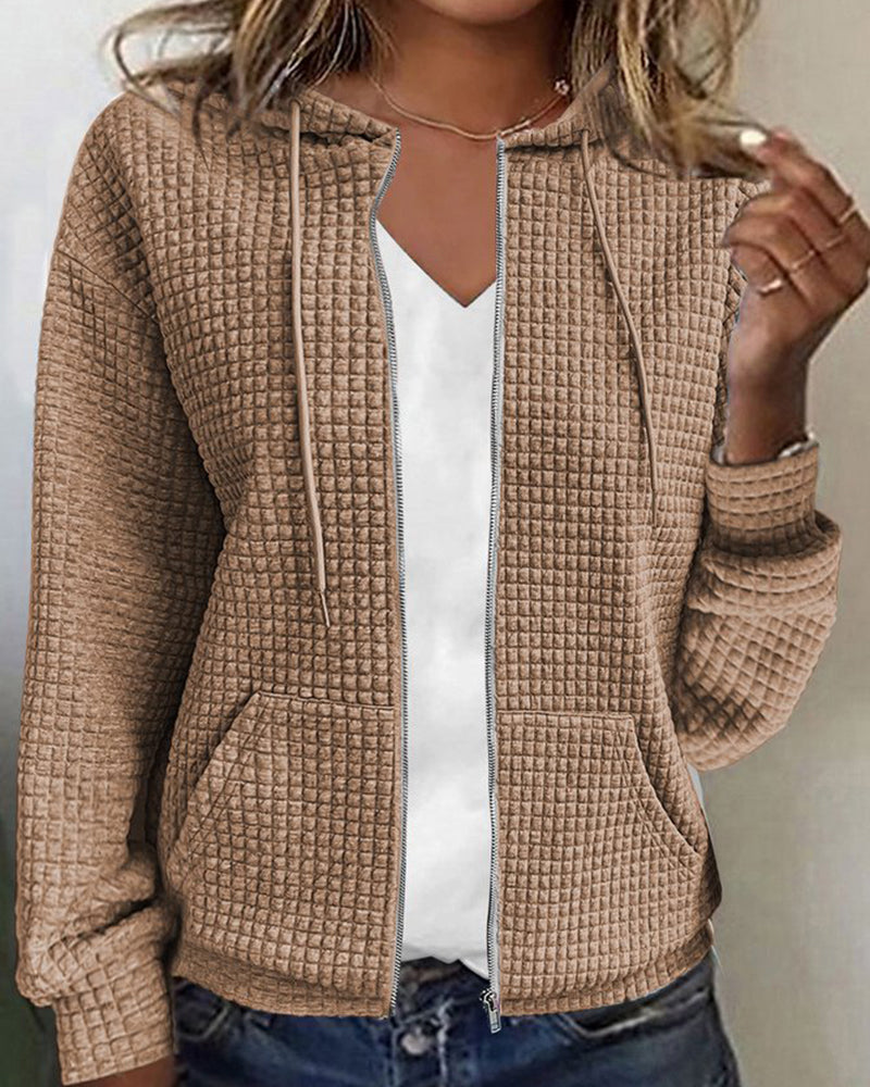 Mirla | Dam Zip-Up Fritids Hoodie-Eva Jonsson