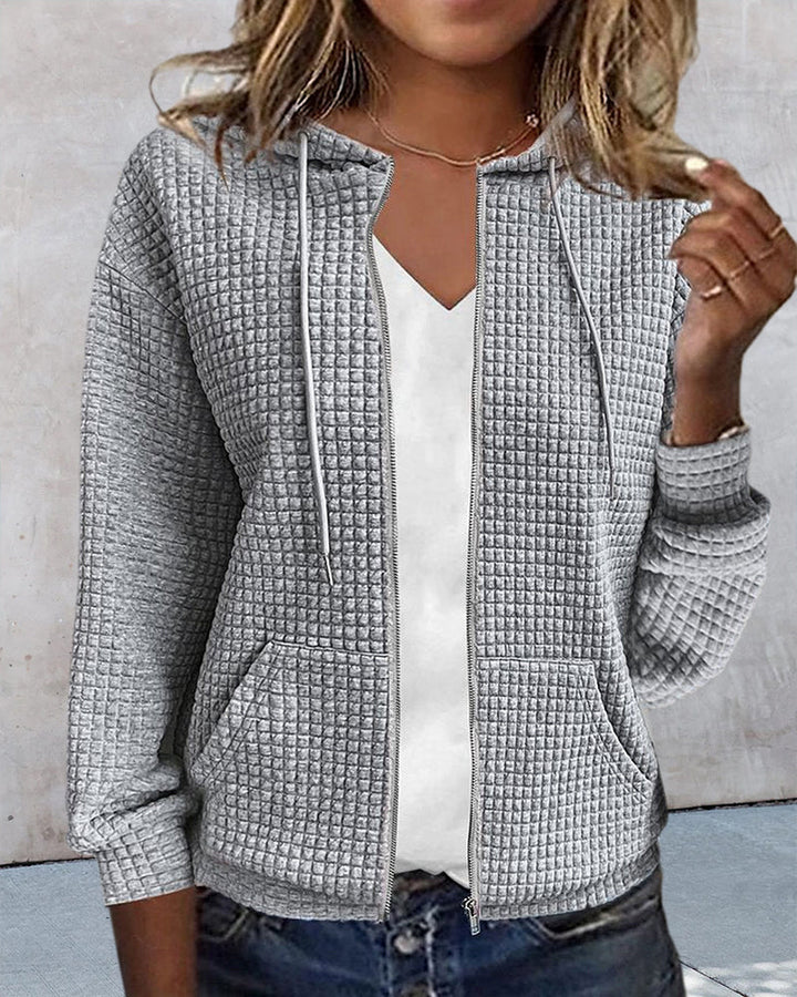 Mirla | Dam Zip-Up Fritids Hoodie-Eva Jonsson