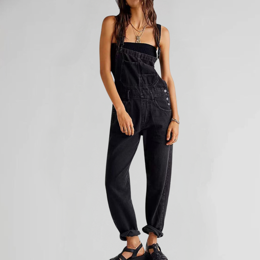 Mirla | Damendungarees aus Denim mit Cross-Back-Design-Eva Jonsson