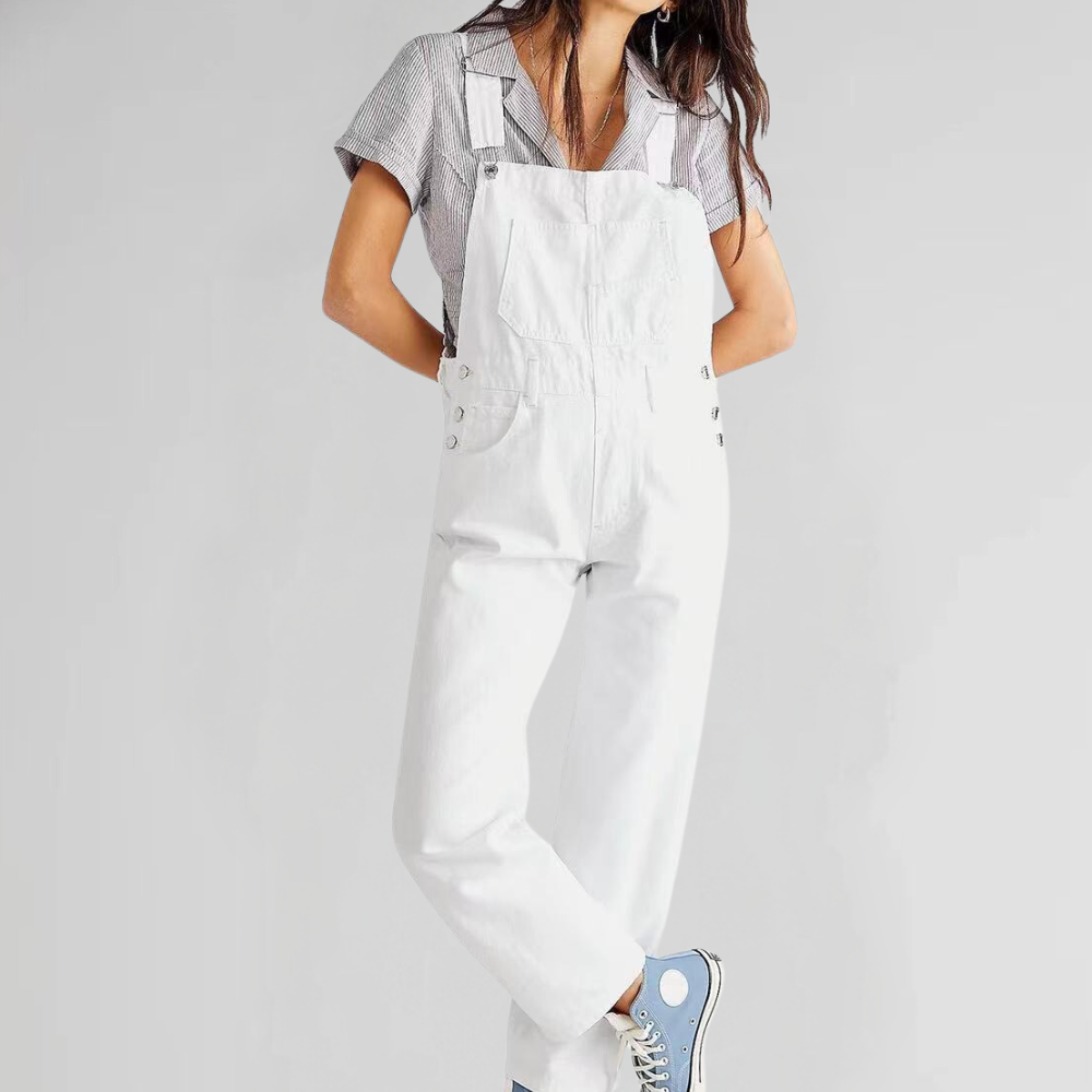 Mirla | Damendungarees aus Denim mit Cross-Back-Design-Eva Jonsson