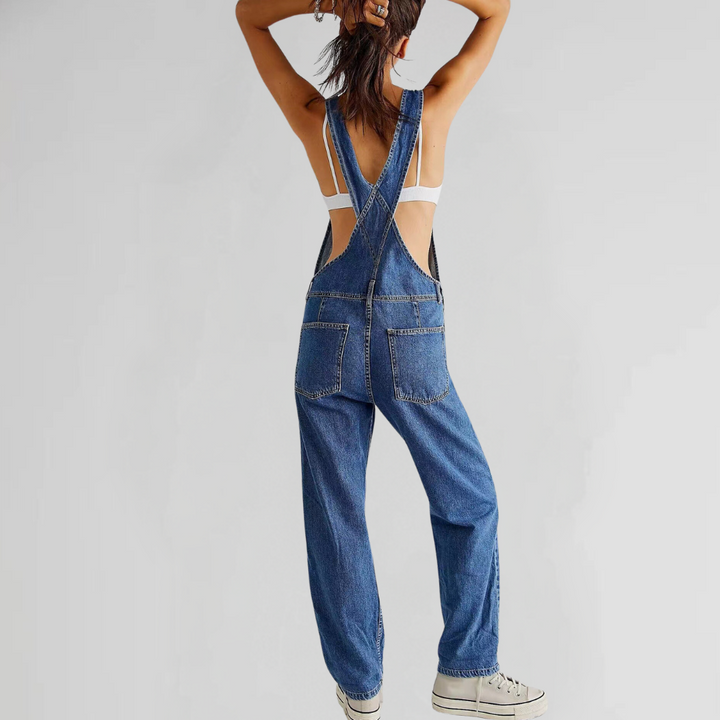 Mirla | Damendungarees aus Denim mit Cross-Back-Design-Eva Jonsson
