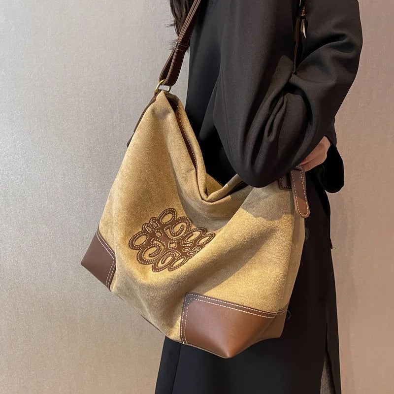 Mirla | Damernas Lyxvarumärke Messenger Väskor Retro Brun Crossbody Tote Väskor Hink Clutch Väska Inköp Stor Kapacitet Resväska-Eva Jonsson