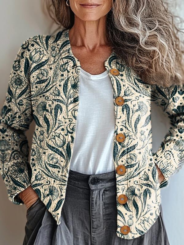 Mirla | Dekorativ Blomjacka-Eva Jonsson