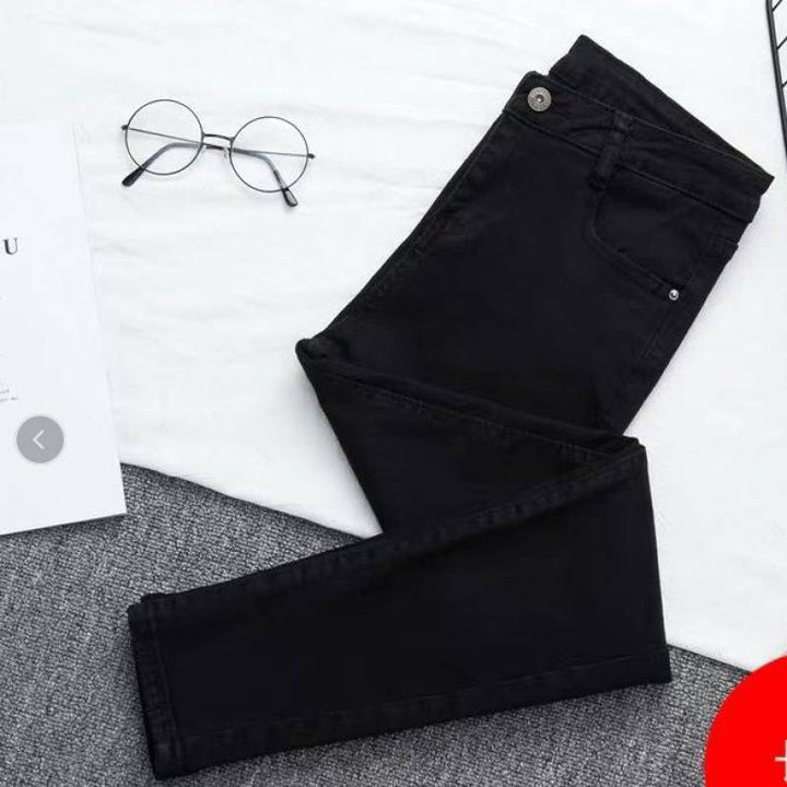 Mirla | Denim-byxor med Hög Midja och Stora Storlekar-Eva Jonsson
