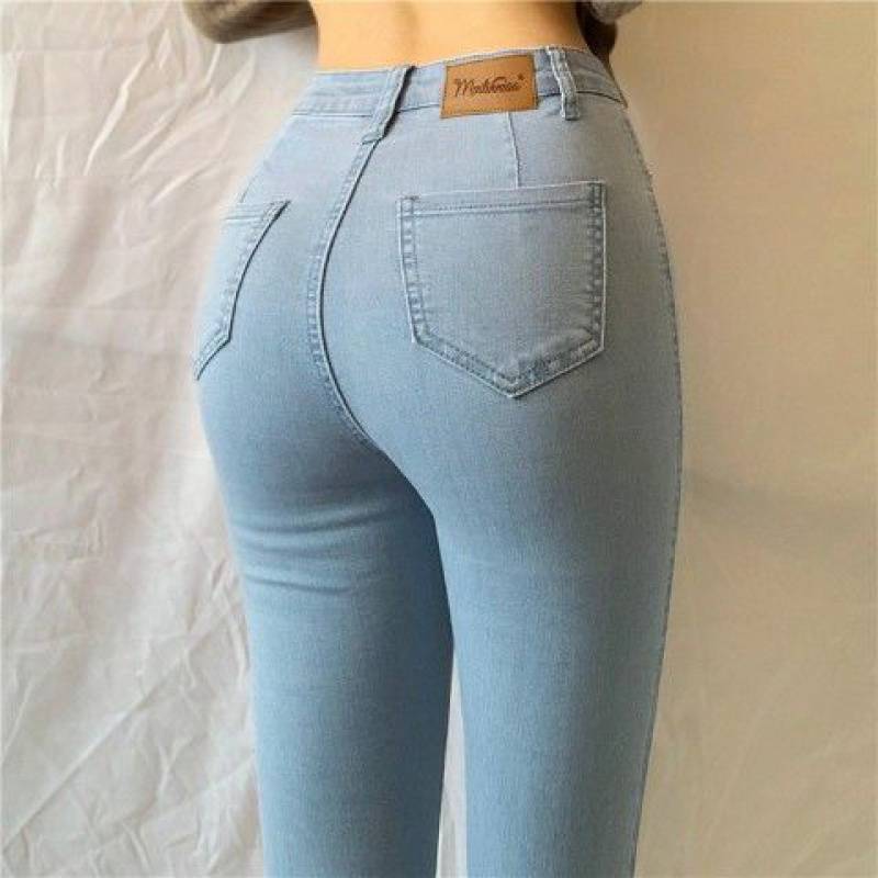 Mirla | Denim-byxor med Hög Midja och Stora Storlekar-Eva Jonsson