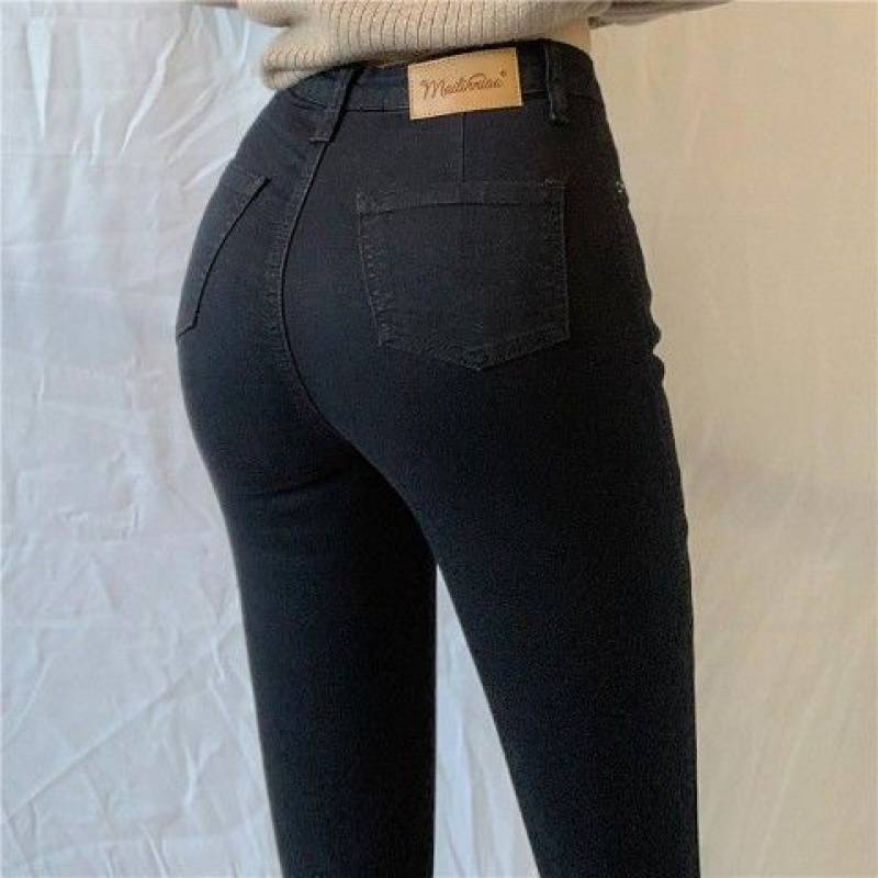Mirla | Denim-byxor med Hög Midja och Stora Storlekar-Eva Jonsson